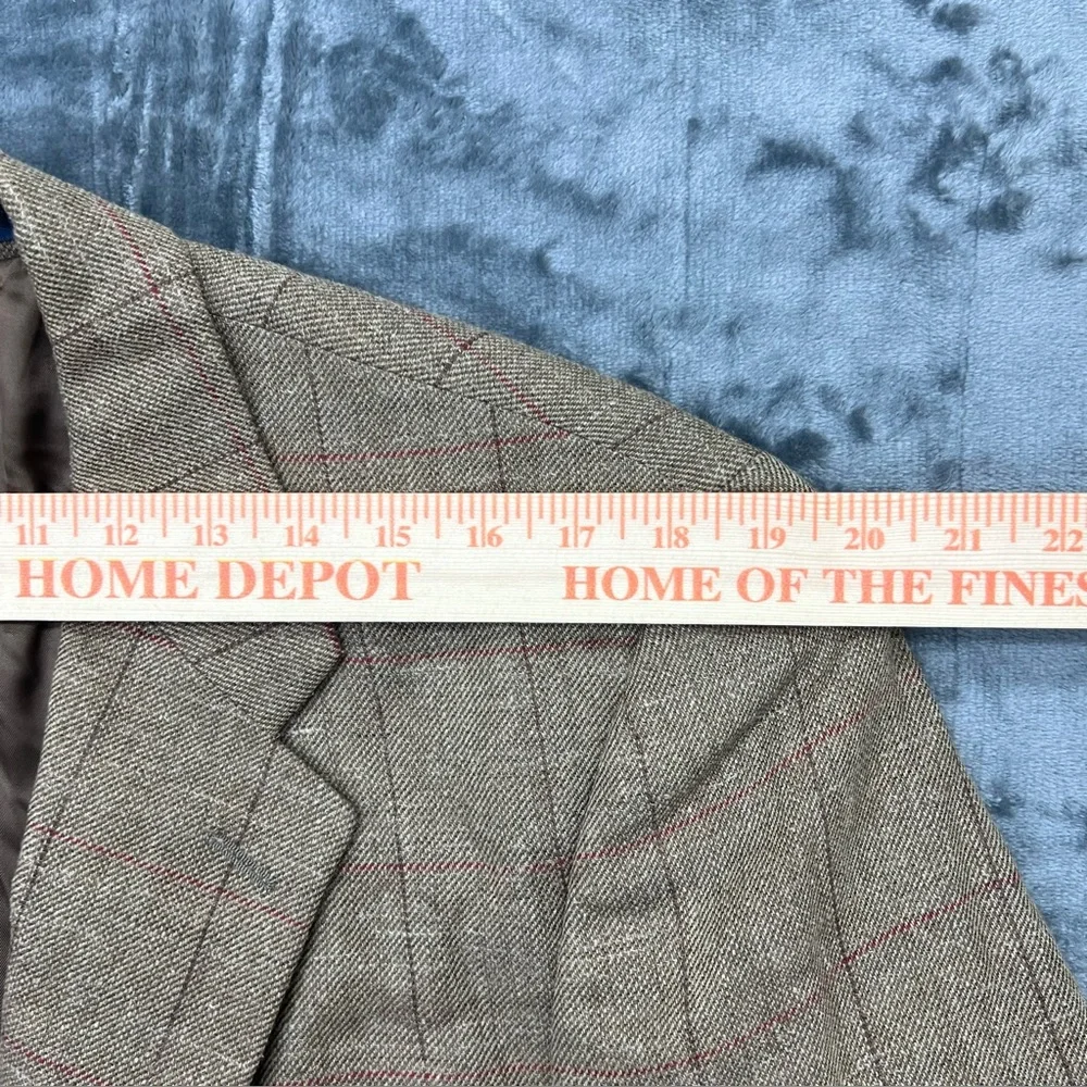 VTG Polo University Ralph‎ Lauren 41R Silk Blend Sport Coat Blazer Herringbone